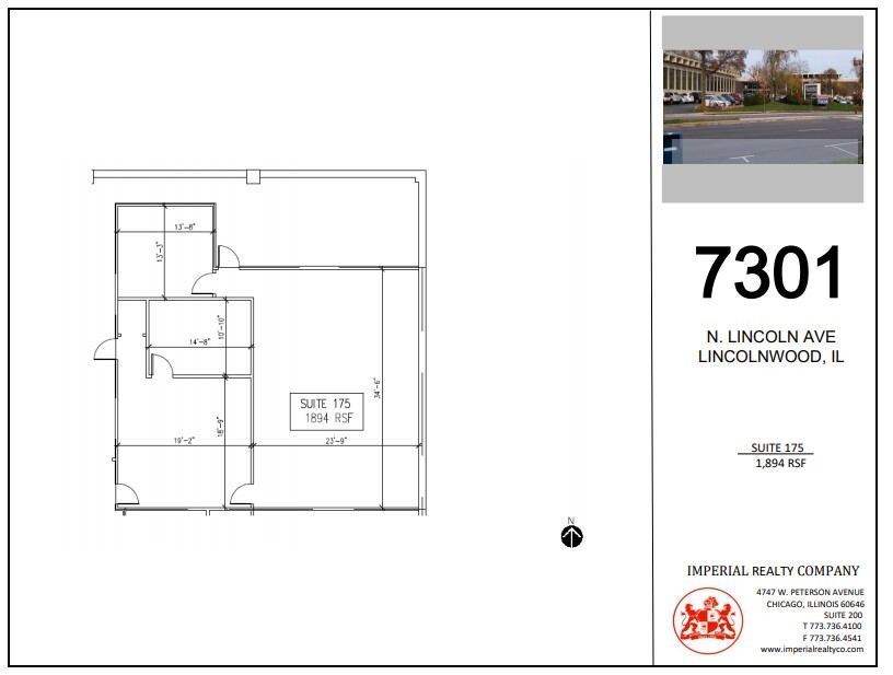 7301-7337 N Lincoln Ave, Lincolnwood, IL en alquiler Plano de la planta- Imagen 1 de 5