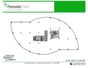 3500 Maple Ave, Dallas, TX en alquiler Plano de la planta- Imagen 1 de 1