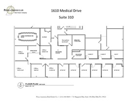 1610 Medical Dr, Pottstown, PA en alquiler Plano de la planta- Imagen 1 de 1