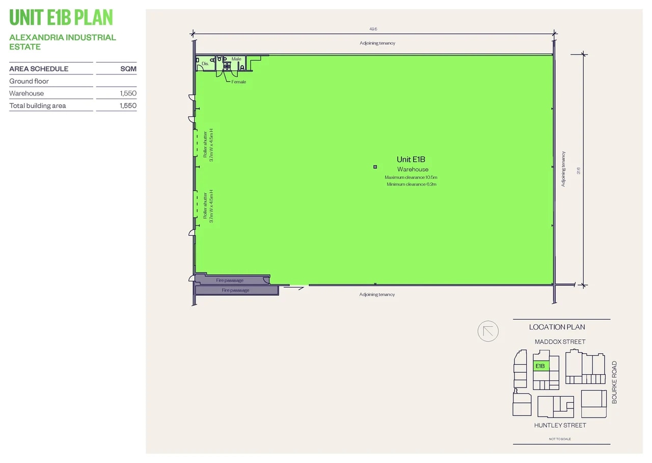 35-39 Bourke Rd, Alexandria en alquiler Plano de la planta- Imagen 1 de 1