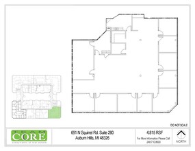 691 N Squirrel Rd, Auburn Hills, MI en alquiler Plano de la planta- Imagen 1 de 1