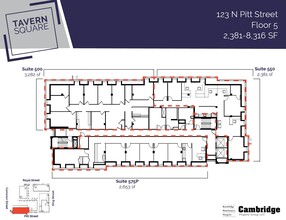 123 N Pitt St, Alexandria, VA en alquiler Plano de la planta- Imagen 1 de 1