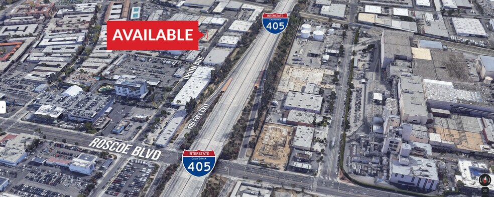 8124-8142 Orion Ave, Van Nuys, CA en alquiler - Vista aérea - Imagen 2 de 5