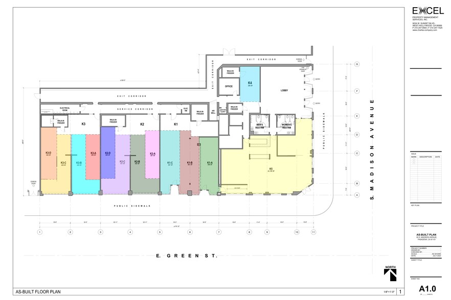 561 E Green St, Pasadena, CA en alquiler - Plano del sitio - Imagen 1 de 4