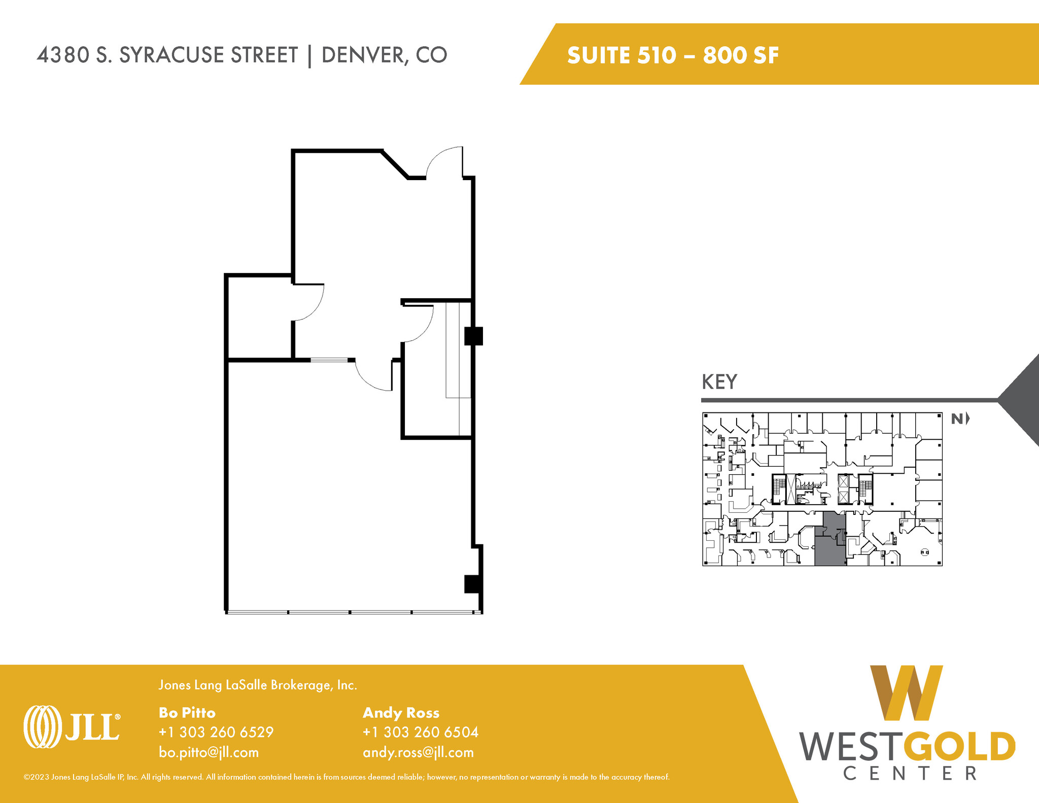 4380 S Syracuse St, Denver, CO en alquiler Plano de la planta- Imagen 1 de 1