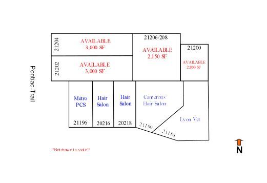 21200 Pontiac Trl, South Lyon, MI en alquiler Plano de la planta- Imagen 1 de 1