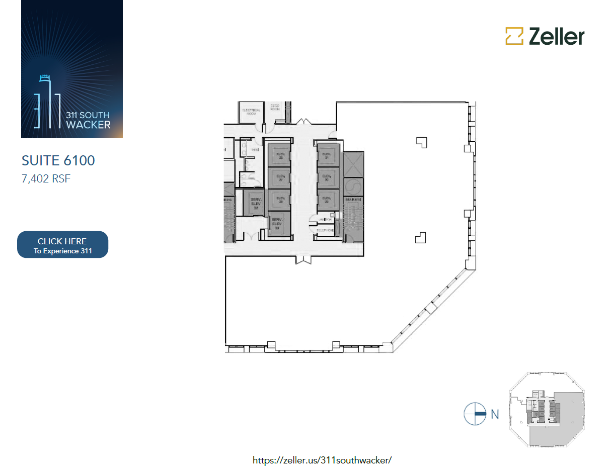 311 S Wacker Dr, Chicago, IL en alquiler Plano de la planta- Imagen 1 de 1