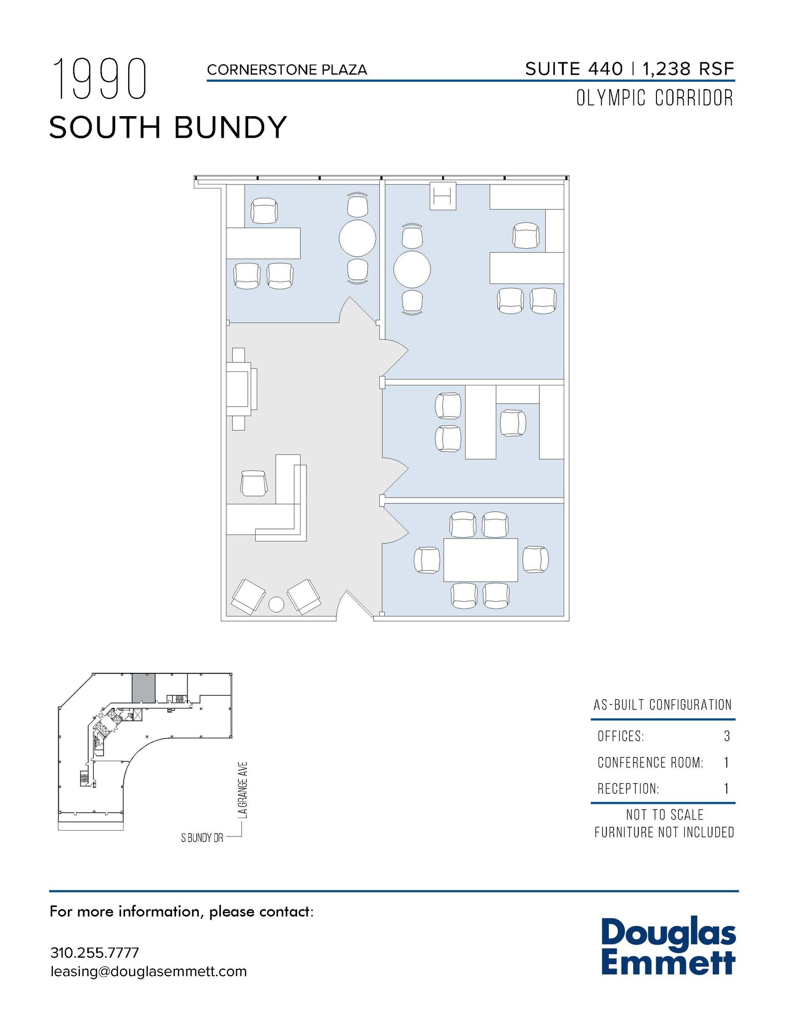 1990 S Bundy Dr, Los Angeles, CA en alquiler Plano de la planta- Imagen 1 de 1