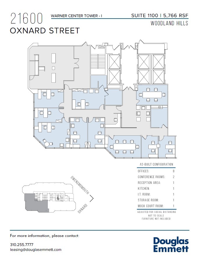 21600 Oxnard St, Woodland Hills, CA en alquiler Plano de la planta- Imagen 1 de 1