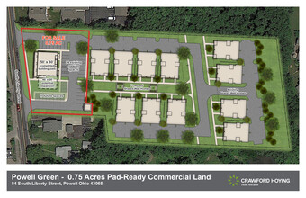 110 S Liberty St, Powell, OH - VISTA AÉREA  vista de mapa