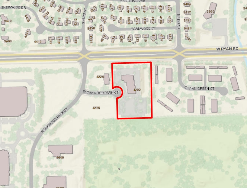 4202 W Oakwood Park Ct, Franklin, WI en alquiler Plano de solar- Imagen 1 de 2