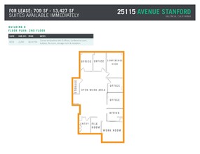 25115 Avenue Stanford, Valencia, CA en alquiler Plano de la planta- Imagen 1 de 3