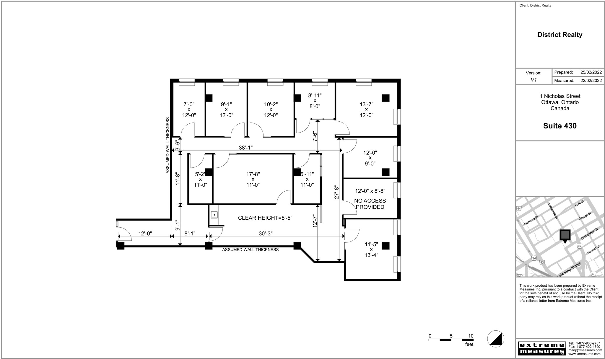 1-5 Nicholas St, Ottawa, ON en alquiler Plano de la planta- Imagen 1 de 1