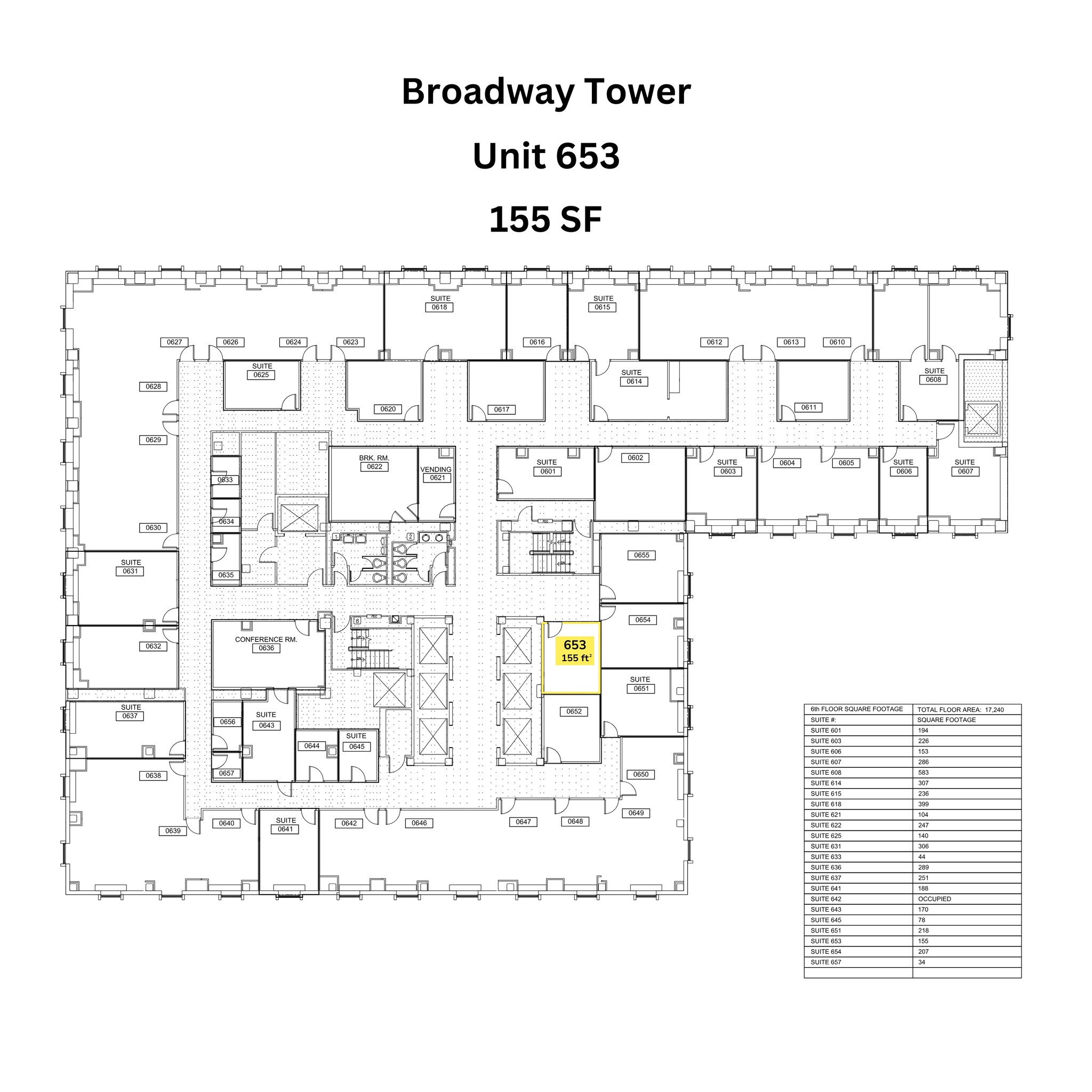 615 N Upper Broadway St, Corpus Christi, TX en alquiler Plano de la planta- Imagen 1 de 2