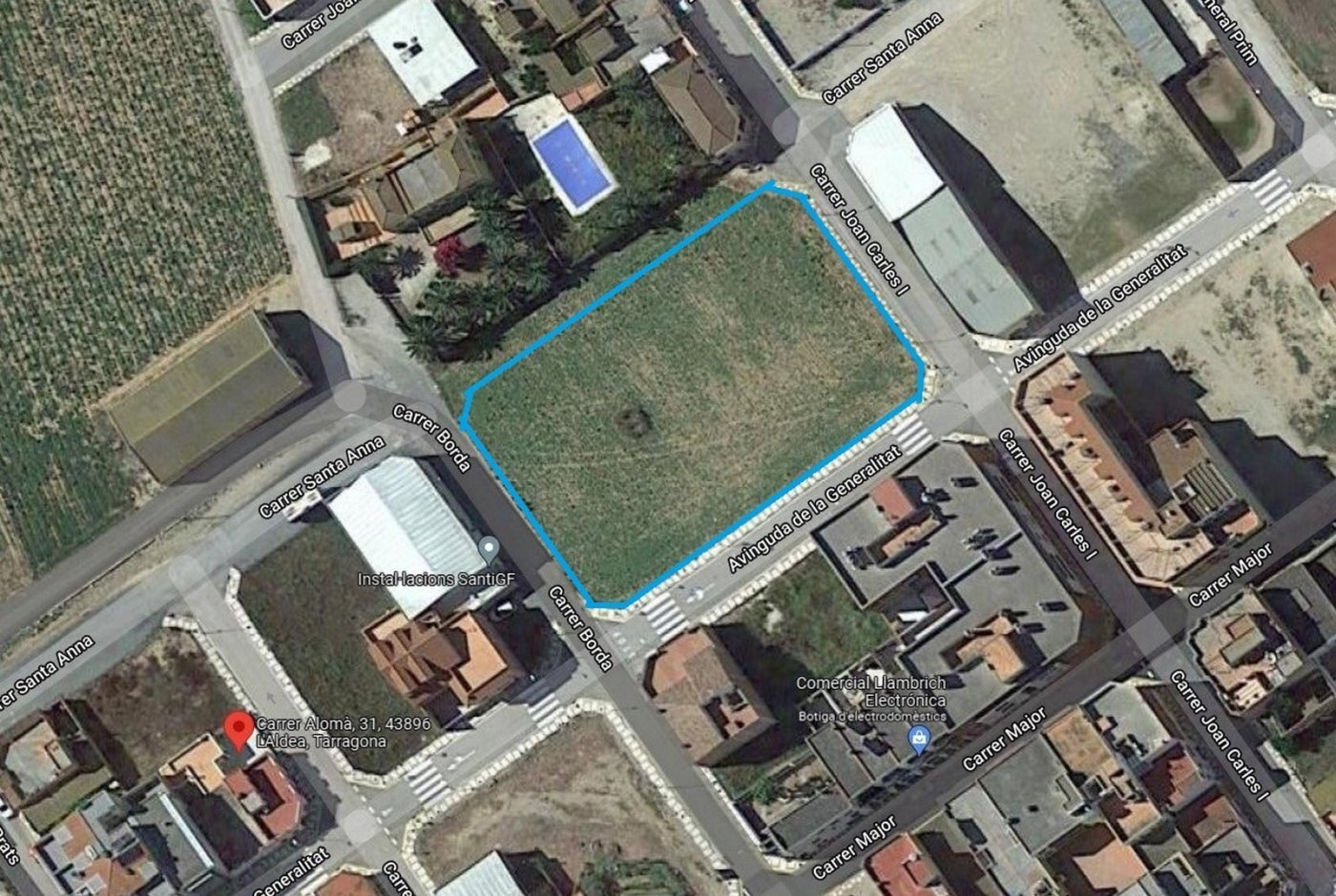 Terreno en L'Aldea, Tarragona en venta Foto del edificio- Imagen 1 de 4
