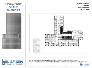 1350 Avenue of the Americas, New York, NY en alquiler Plano de la planta- Imagen 1 de 2