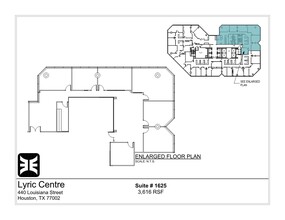 440 Louisiana St, Houston, TX en alquiler Plano de la planta- Imagen 2 de 2