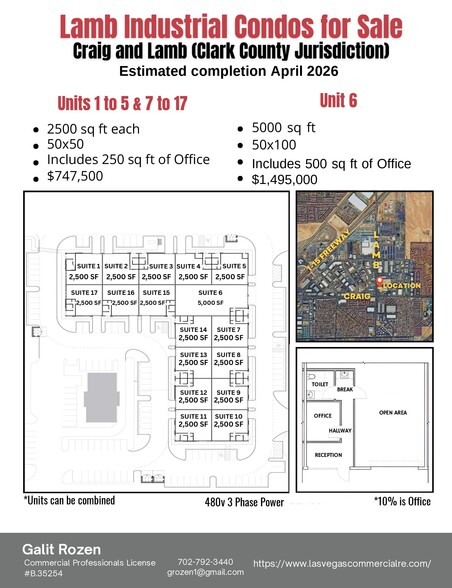 Lamb & Craig, Las Vegas, NV en venta - Plano del sitio - Imagen 2 de 2