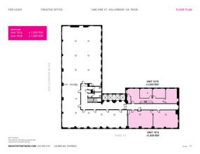 1680 N Vine St, Hollywood, CA en alquiler Plano de la planta- Imagen 1 de 1