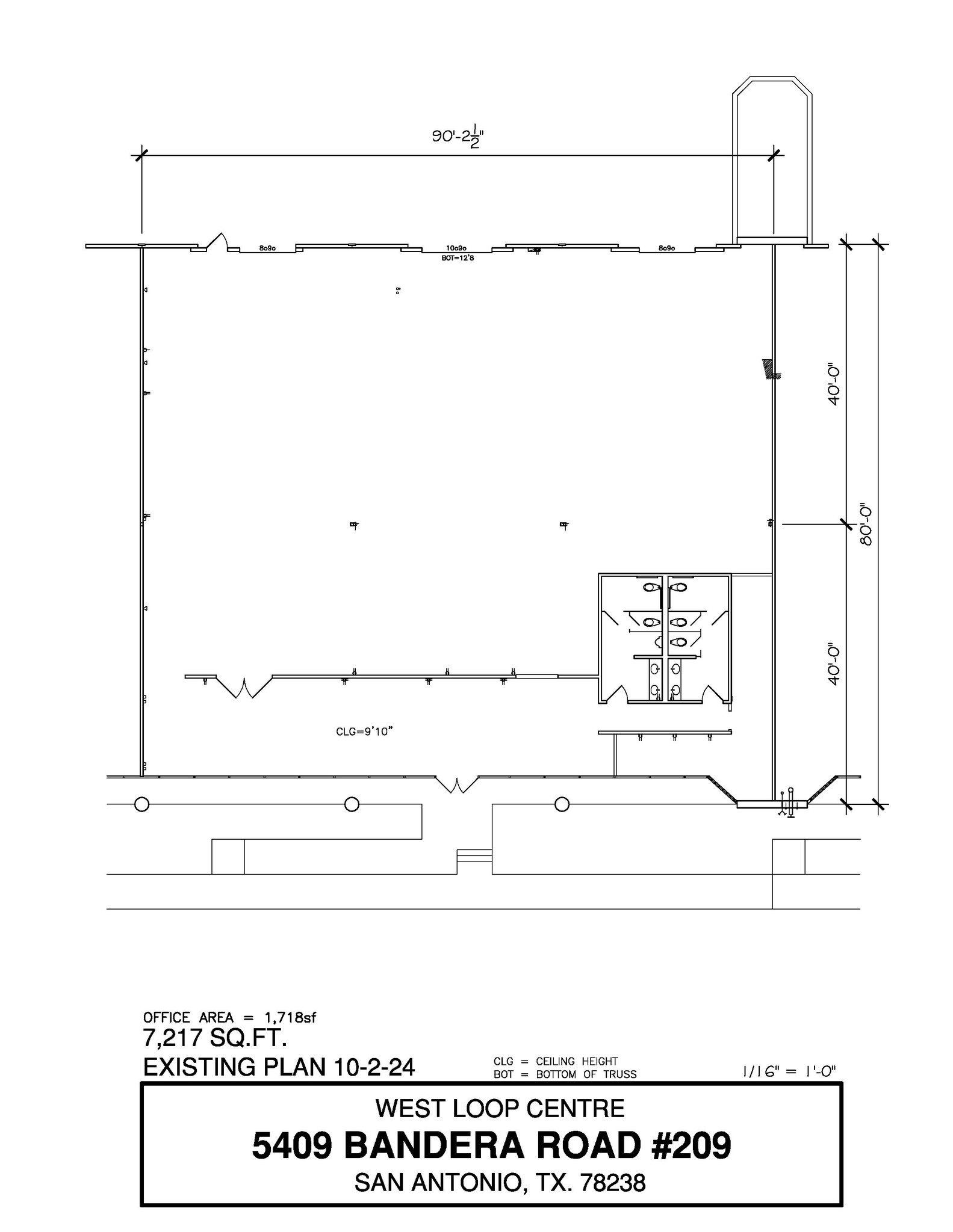 5407-5419 Bandera Rd, San Antonio, TX en alquiler Plano de la planta- Imagen 1 de 1