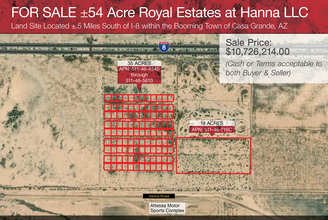 Hanna Rd & Palomas Dr, Casa Grande, AZ - VISTA AÉREA  vista de mapa