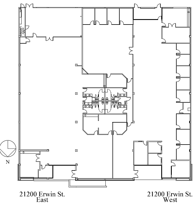 21200-21204 Erwin St, Woodland Hills, CA en alquiler Plano de la planta- Imagen 1 de 1