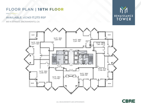 801 K St, Sacramento, CA en alquiler Plano de la planta- Imagen 1 de 2