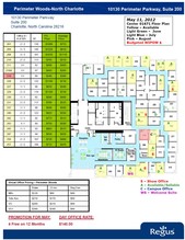 10130 Perimeter Pky, Charlotte, NC en alquiler Plano de la planta- Imagen 1 de 6