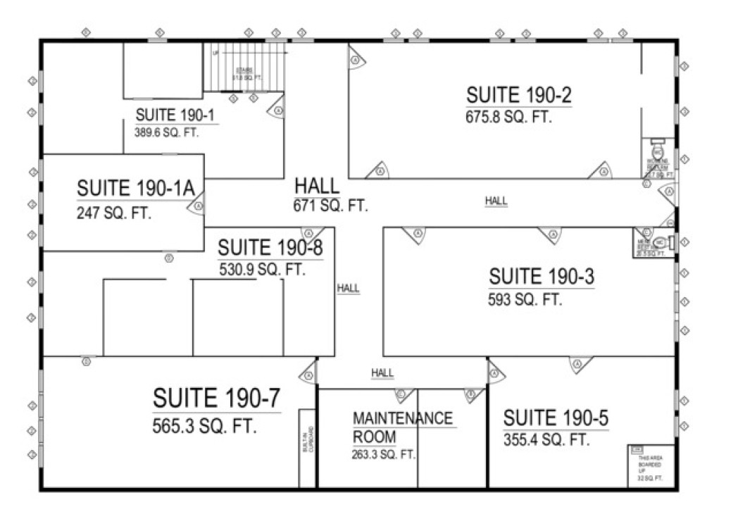 184-190 Kamehameha Ave, Hilo, HI en alquiler Plano de la planta- Imagen 1 de 1