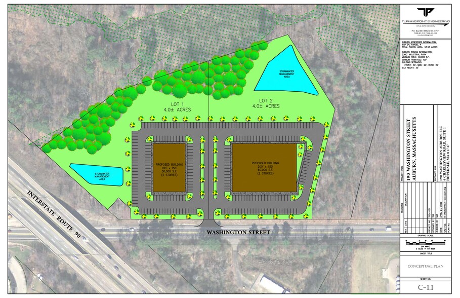 50 Washington, Auburn, MA en alquiler - Plano del sitio - Imagen 1 de 6