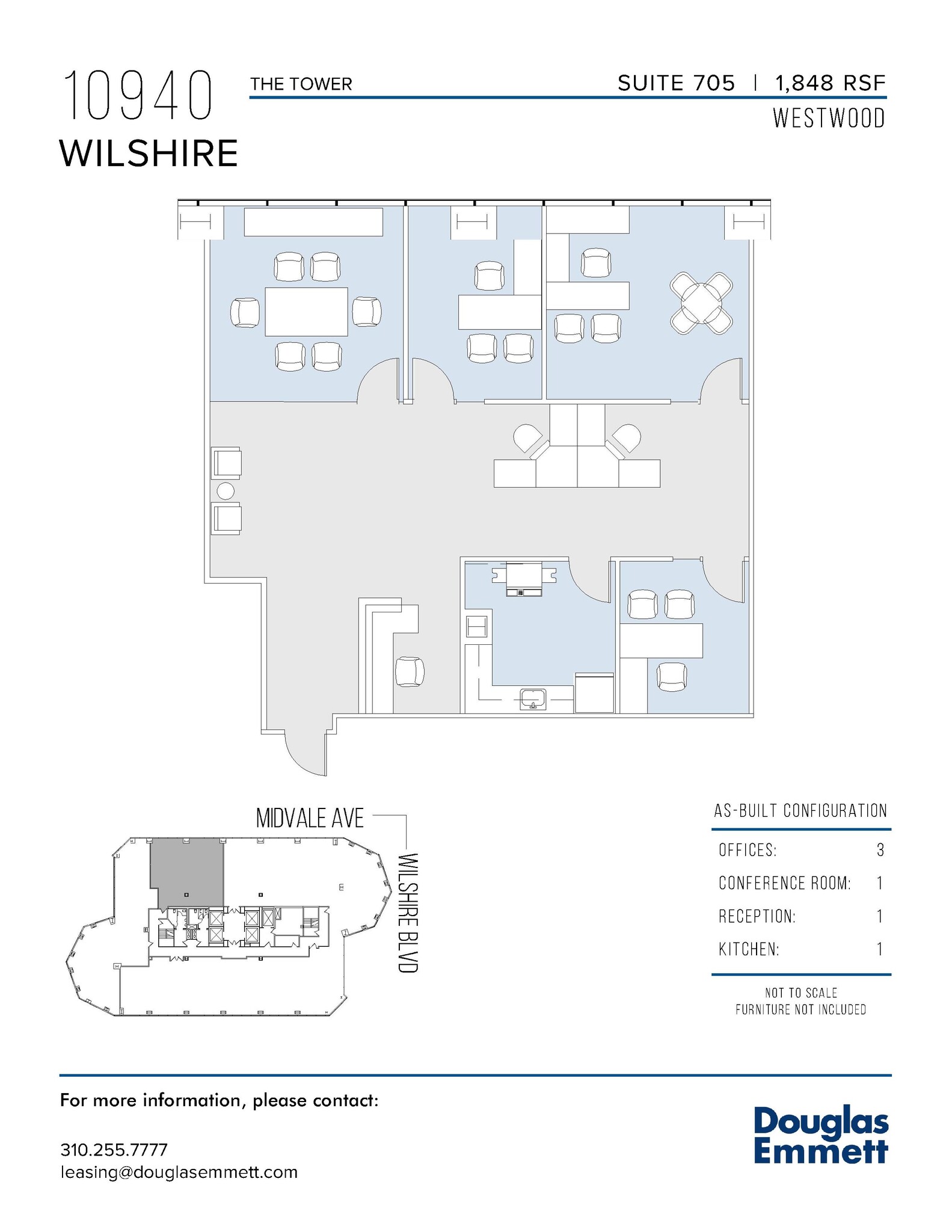 10940 Wilshire Blvd, Los Angeles, CA en alquiler Plano de la planta- Imagen 1 de 1