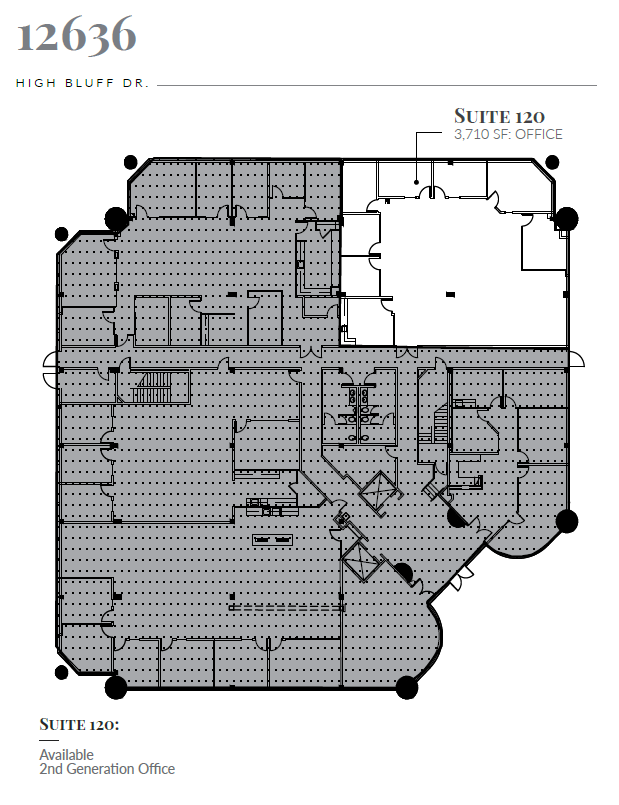 12626 High Bluff Dr, San Diego, CA en alquiler Plano de la planta- Imagen 1 de 1