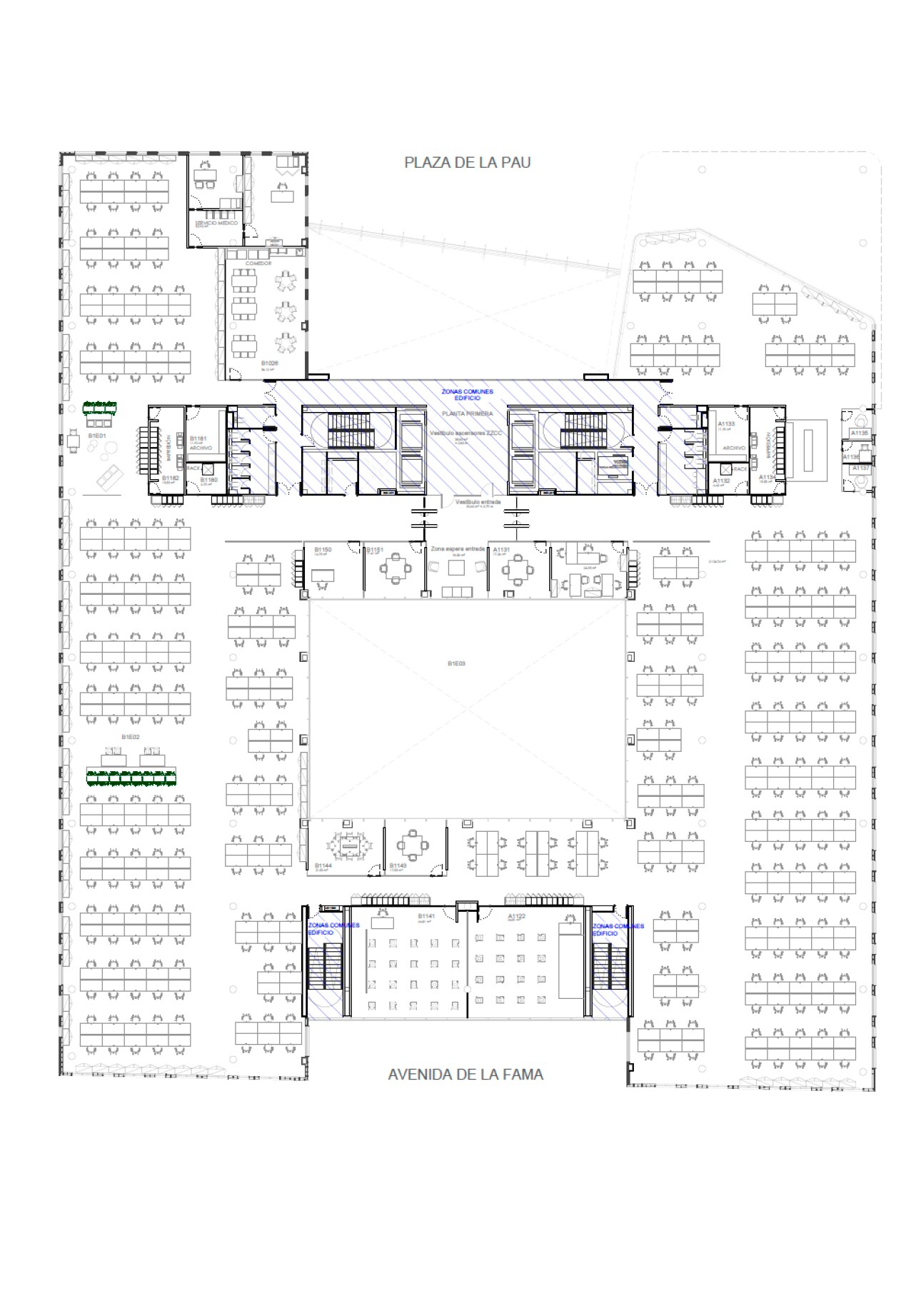 Oficina en Avinguda del Maresme, 33, Cornellà de Llobregat en alquiler Plano de planta tipo- Imagen 1 de 1