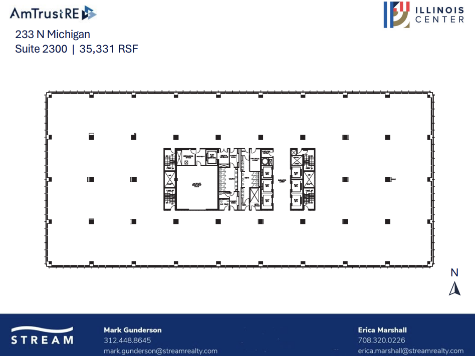 233 N Michigan Ave, Chicago, IL en alquiler Plano de la planta- Imagen 1 de 1