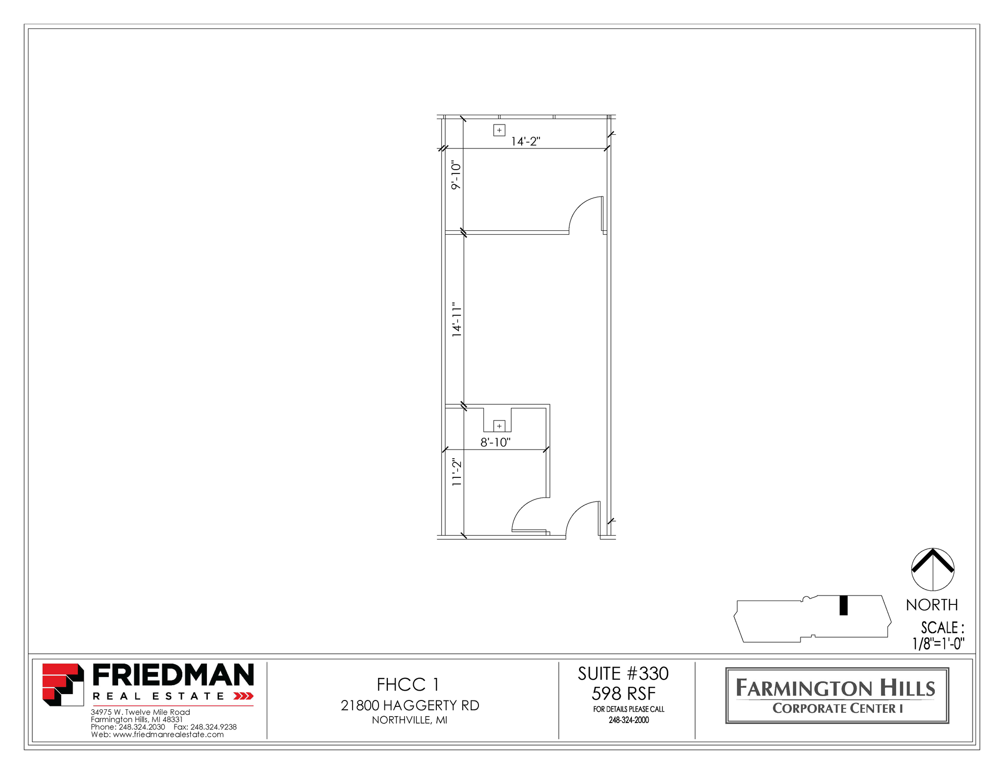 21800 Haggerty Rd, Northville, MI en alquiler Plano de la planta- Imagen 1 de 2