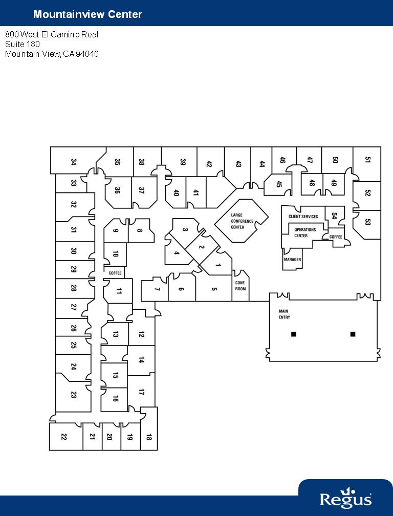 800 W El Camino Real, Mountain View, CA en alquiler Plano de la planta- Imagen 1 de 1