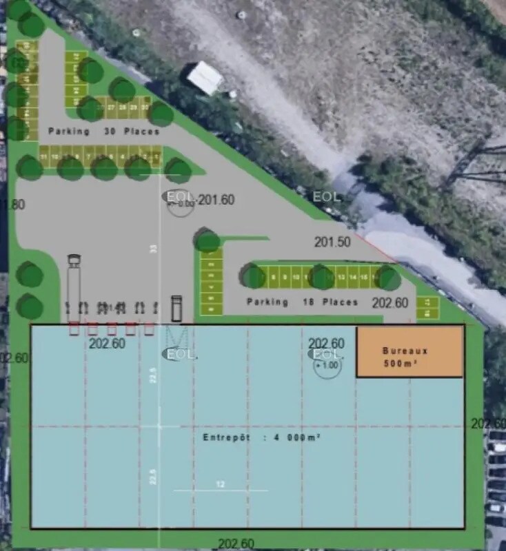 Nave en Jonage en alquiler Plano del sitio- Imagen 1 de 2