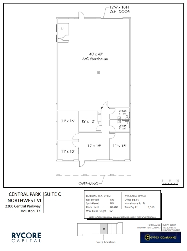 2501 Central Pky, Houston, TX en alquiler Plano de la planta- Imagen 1 de 1