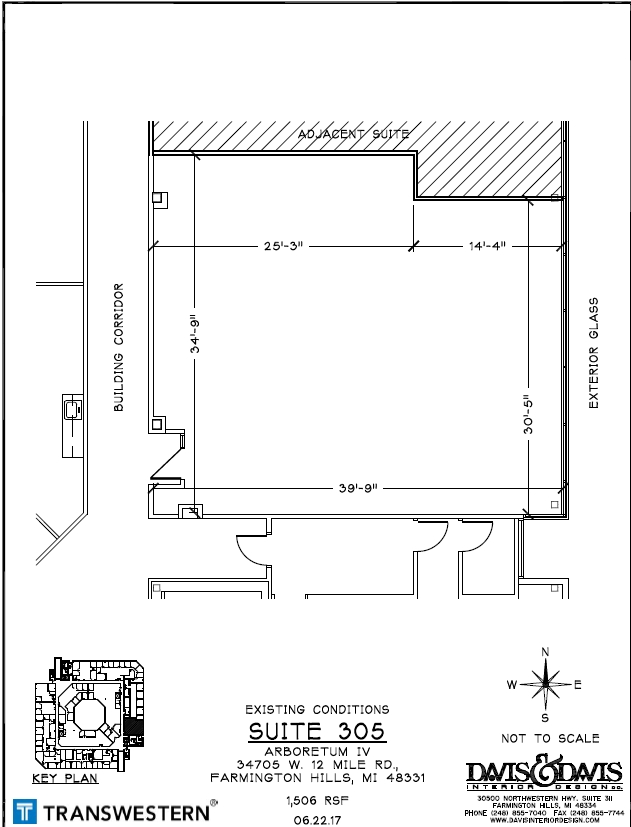 34505 W 12 Mile Rd, Farmington Hills, MI en alquiler Plano de la planta- Imagen 1 de 1