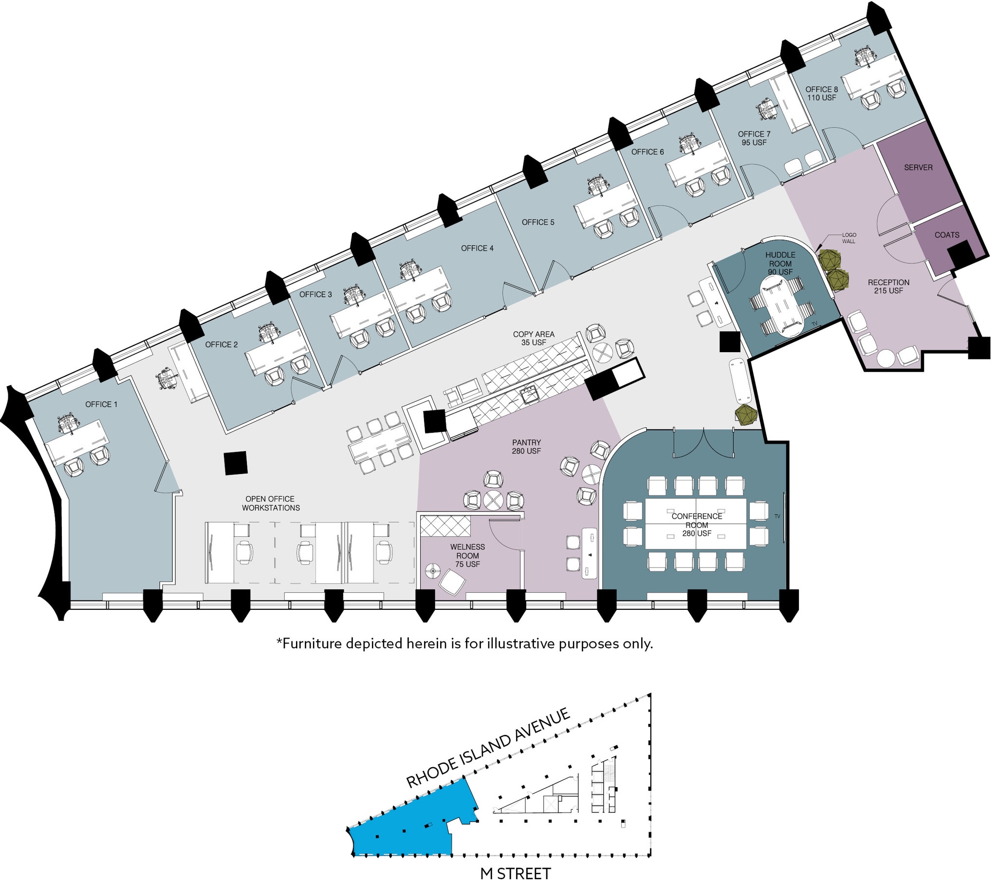 1730 Rhode Island Ave NW, Washington, DC en alquiler Plano de la planta- Imagen 1 de 11