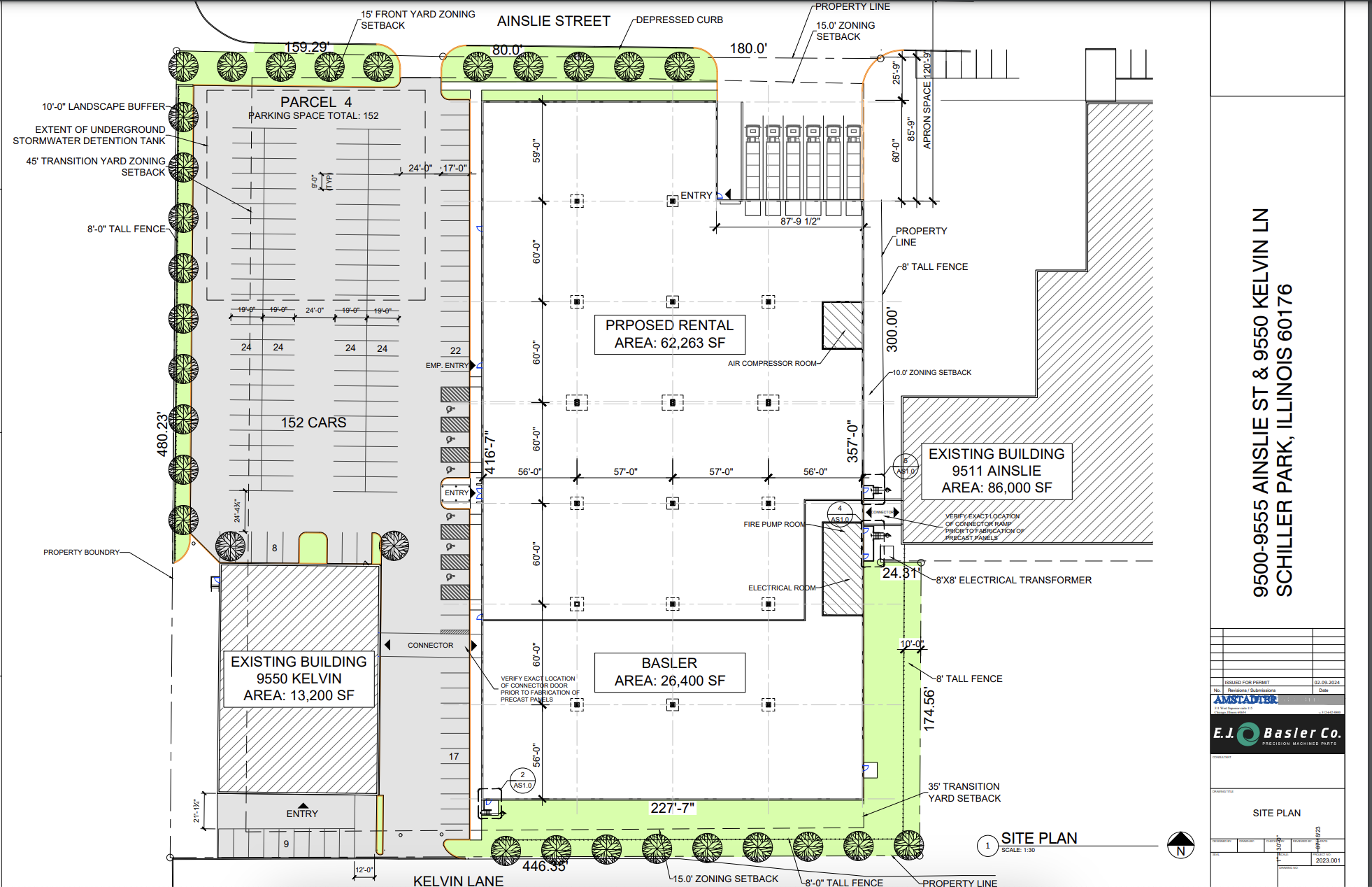 9545 Ainslie St, Schiller Park, IL en venta Plano del sitio- Imagen 1 de 2