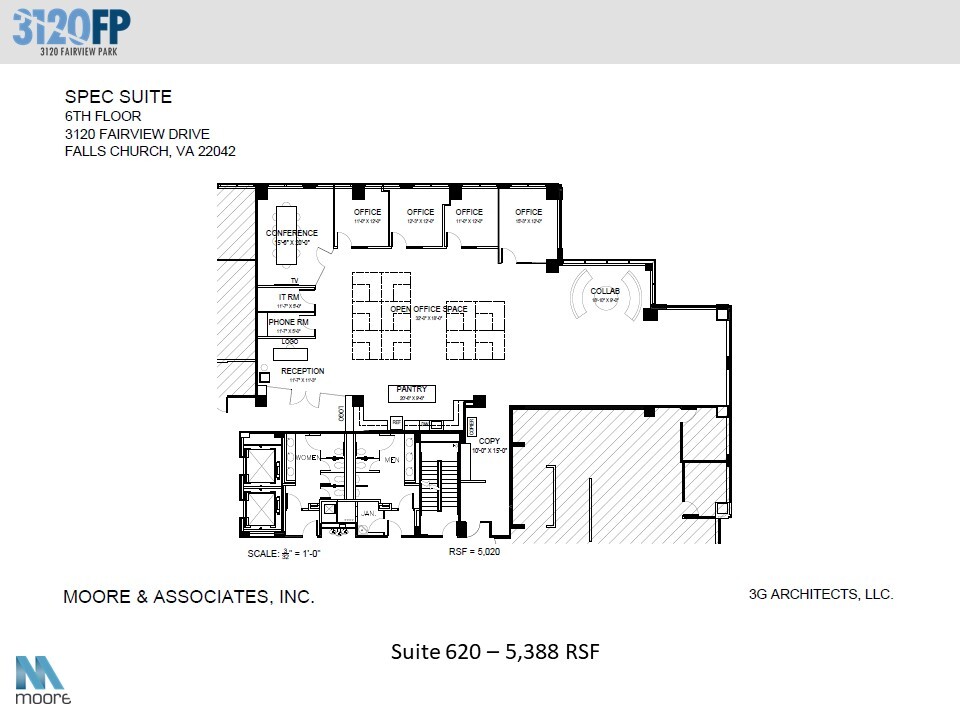 3120 Fairview Park Dr, Falls Church, VA en alquiler Plano de la planta- Imagen 1 de 5