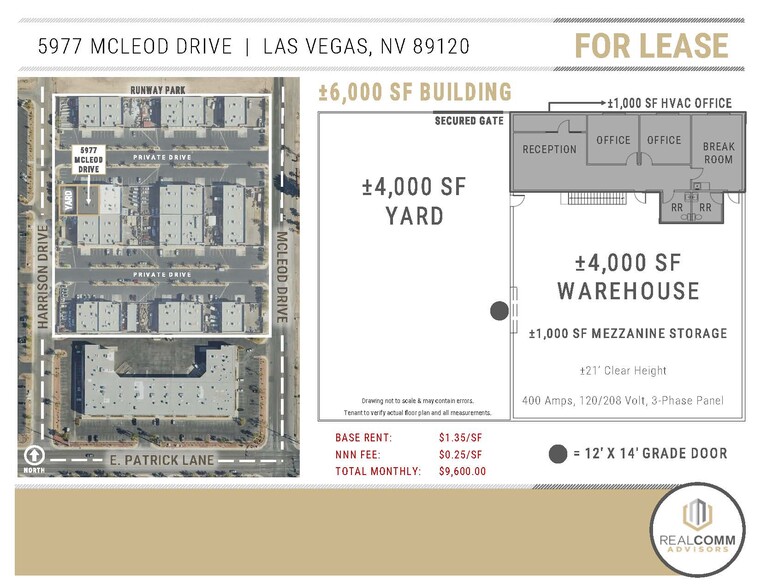 5977 McLeod Dr, Las Vegas, NV en alquiler - Foto del edificio - Imagen 2 de 4