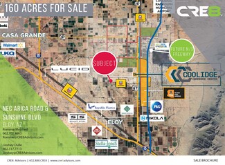 Más detalles para NEC Sunshine & Arica Road blvd, Eloy, AZ - Terrenos en venta