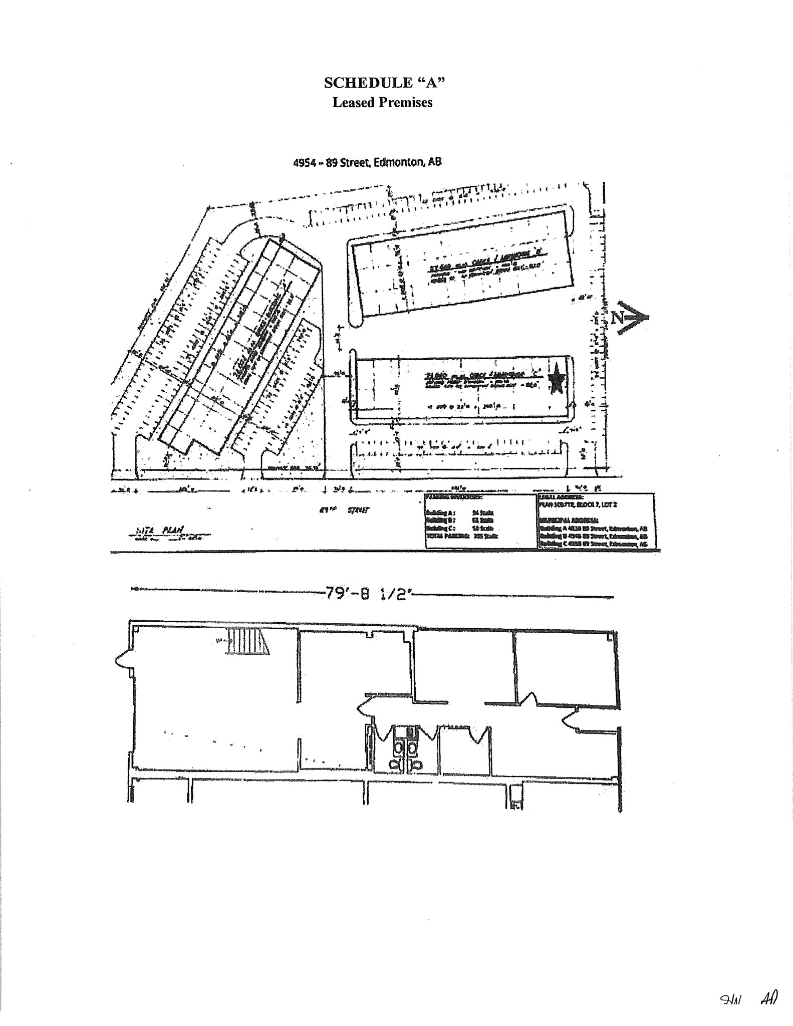 4934-4954 89 St NW, Edmonton, AB en alquiler Plano del sitio- Imagen 1 de 6