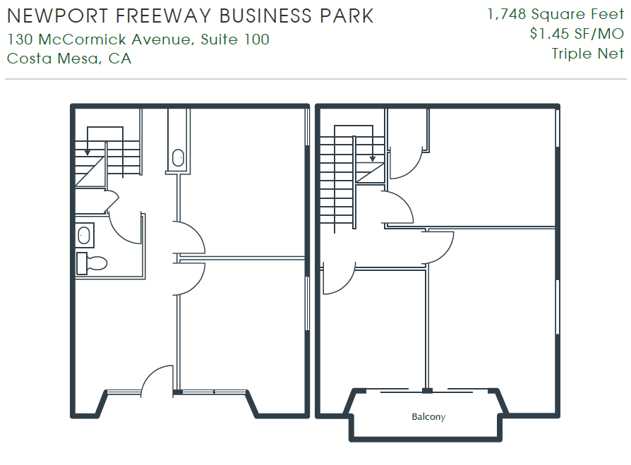 3176 Pullman St, Costa Mesa, CA en alquiler Plano de la planta- Imagen 1 de 1