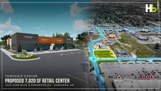Más detalles de Corner of Fair Park Blvd. & Parkwood Dr, Jonesboro, AR - Local en alquiler