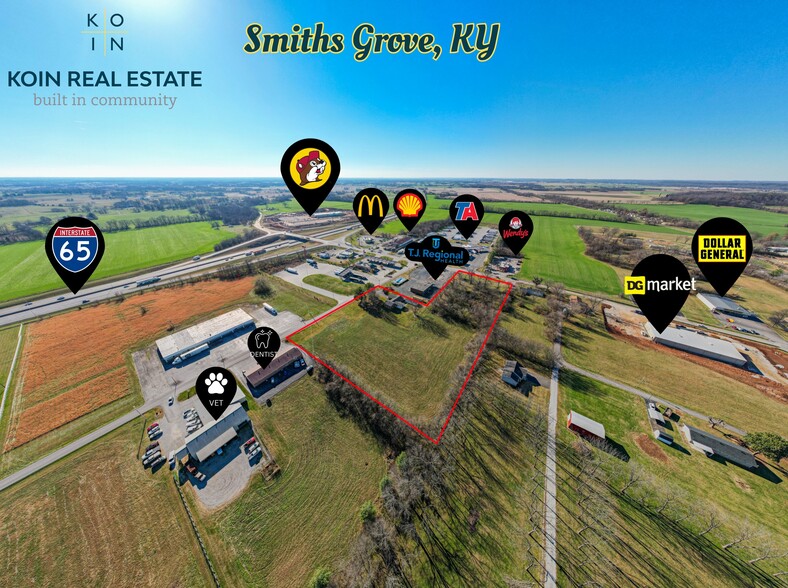 577 S Main St, Smiths Grove, KY en alquiler - Vista aérea - Imagen 3 de 6