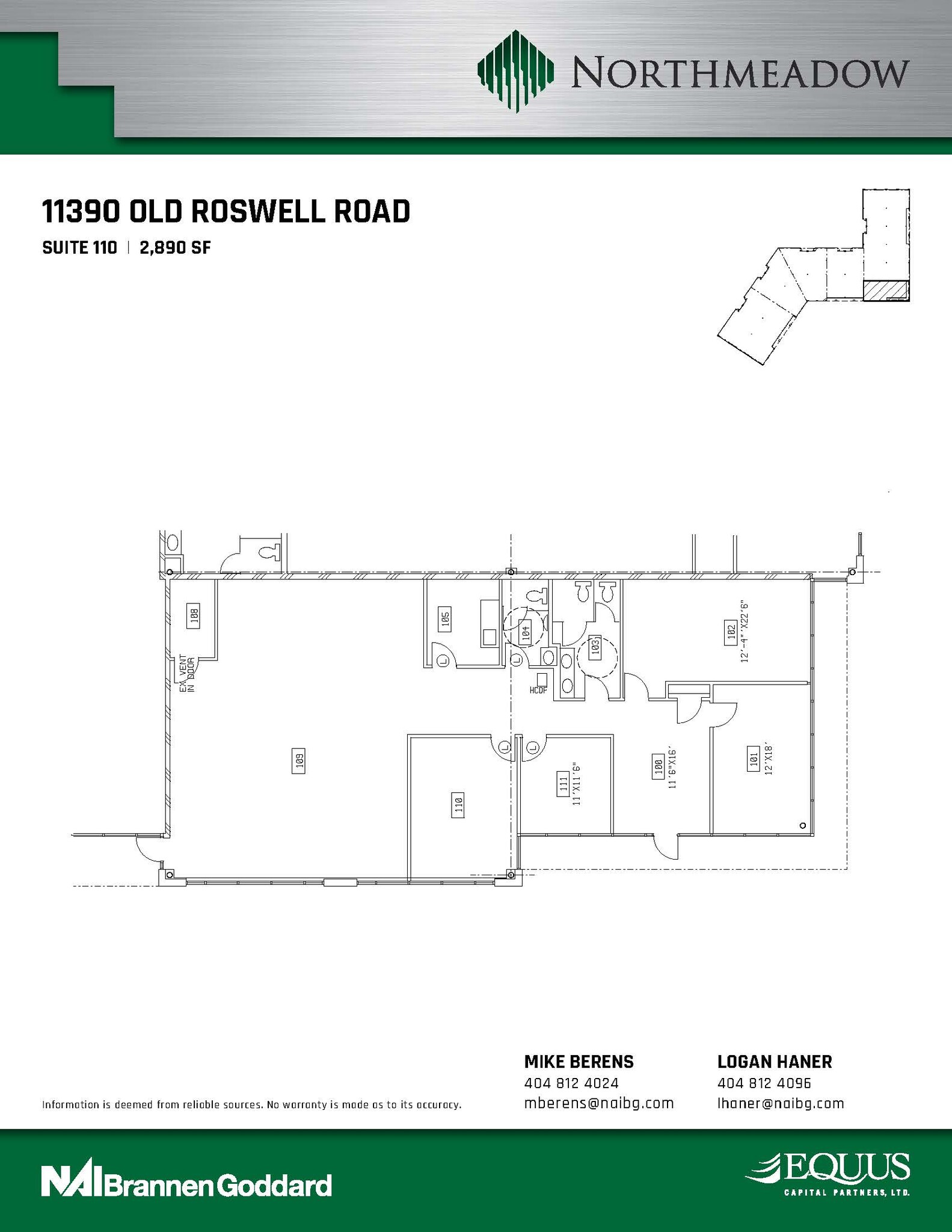 11390 Old Roswell Rd, Alpharetta, GA en alquiler Plano de la planta- Imagen 1 de 1