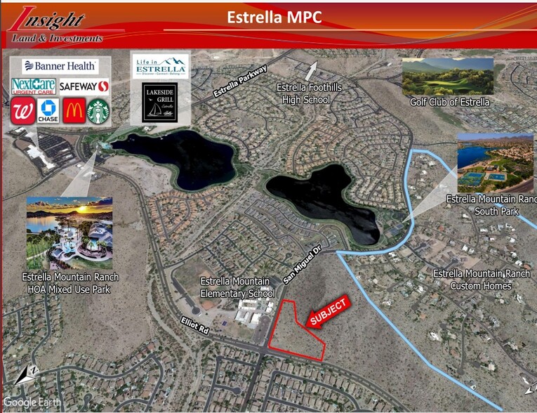 SWC Elliot Rd & San Miguel Dr, Goodyear, AZ en venta - Vista aérea - Imagen 3 de 4